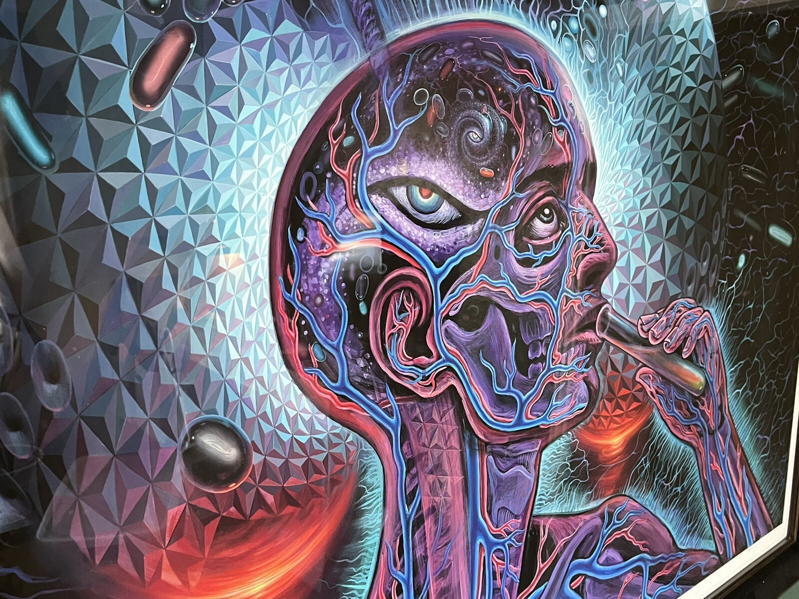 Alex Grey & Mars-1 &ldquo;Bicycle Day&rdquo; Signed Print # 1/10