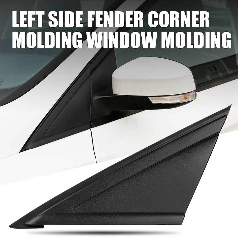 Espejo retrovisor de puerta lateral izquierdo derecho esquina triángulo cubierta embellecedor para Ford Focus 2012-2018 Foto 4 de 4