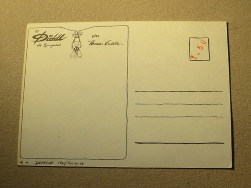 Diddl Postkarte mit SCHREIBRAHMEN und Briefmarkenfeld rießen Rarität A & B Karte - Picture 49 of 73