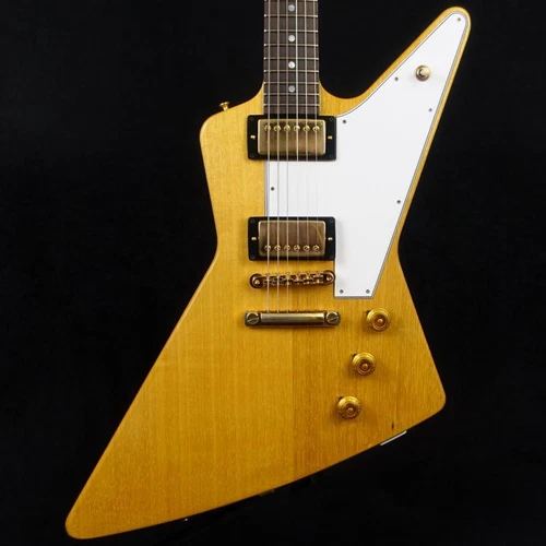 Gibson Custom Shop 1958 Korina Explorer Reissue VOS White Pickguard Natural