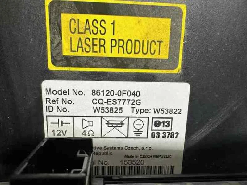 861200F040 sistema audio radio cd para TOYOTA COROLLA VERSO (R1) 2.2 174917 - Imagen 2 de 4