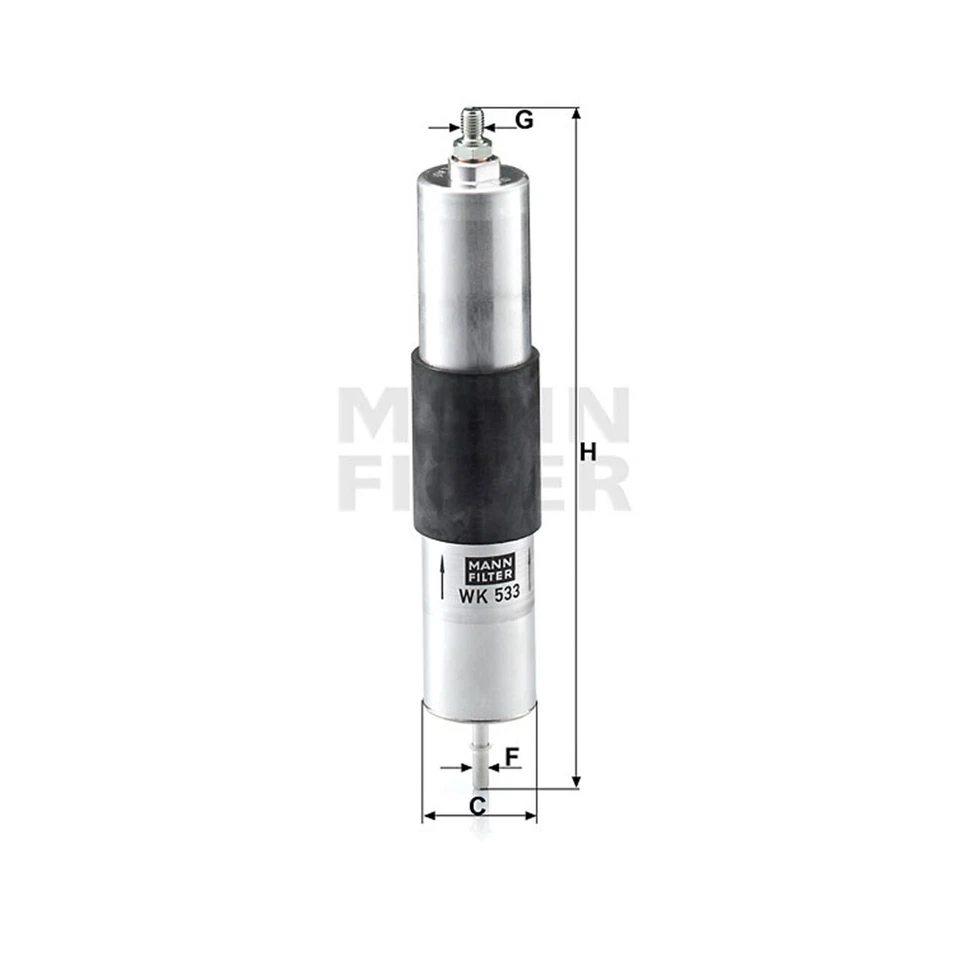 WK533 MANN Fuel Filter for BMW 2000-05 3 E36 S54B32 — 第 2/2 张图片