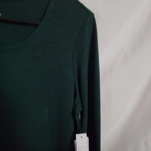 NEW Christopher & Banks P/M Tunic Pine Green long sleeves stretchy soft NWT $35 - Video 1 of 1