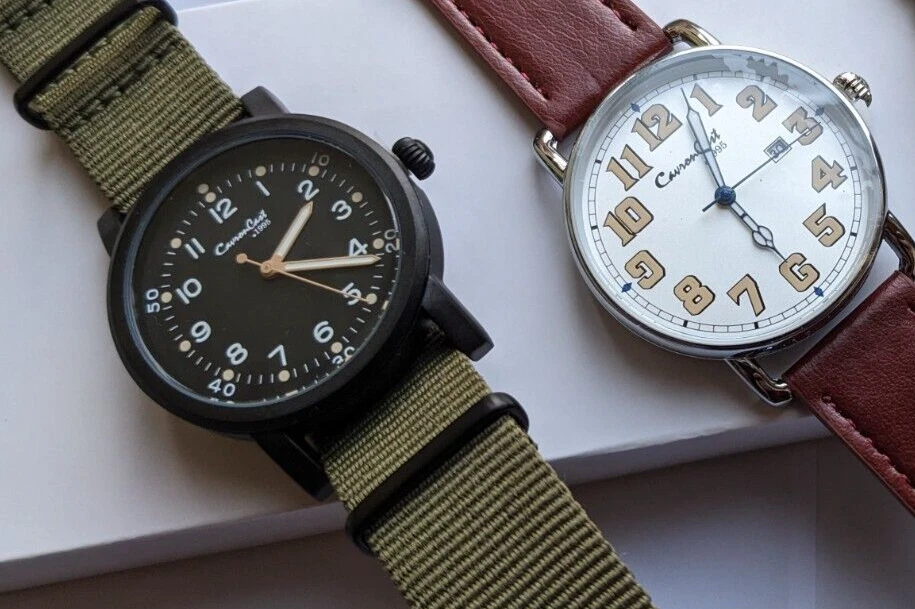 CavronCast Military Style Bundle WWI GB WWII USA Quartz Seiko