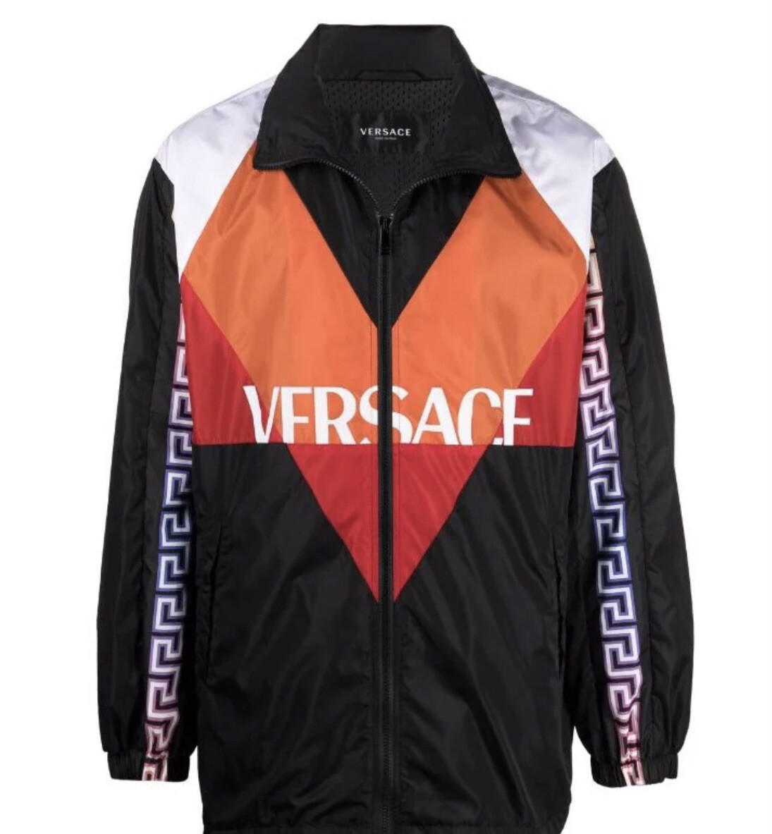 Versace colour-block logo track jacket Authentic 48 IT Medium US