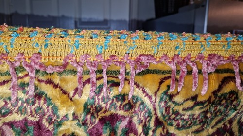 VINTAGE WOOL TAPESTERY / WALL HANGING / FURNITURE THROW / HESSIAN BACKED VGC - Picture 6 of 8