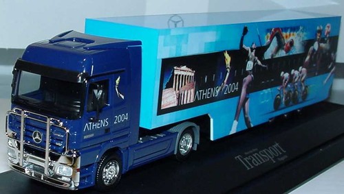 1:87 Mercedes-Benz Actros LH MP2 Atenas 2004 - edición concesionario - herpa - Imagen 4 de 5