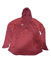 Under Armour 1327205 Men's Qualifier Fleece Anorak - Maroon 609 