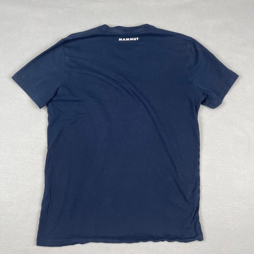 Mammut T Shirt Mens Medium Blue Mammoth Logo Outdoor Climbing Graphic Tee - Picture 7 of 12