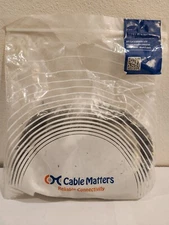 New Cable Matters 5-Pack, Cat6 Snag-less Ethernet Patch Cable 