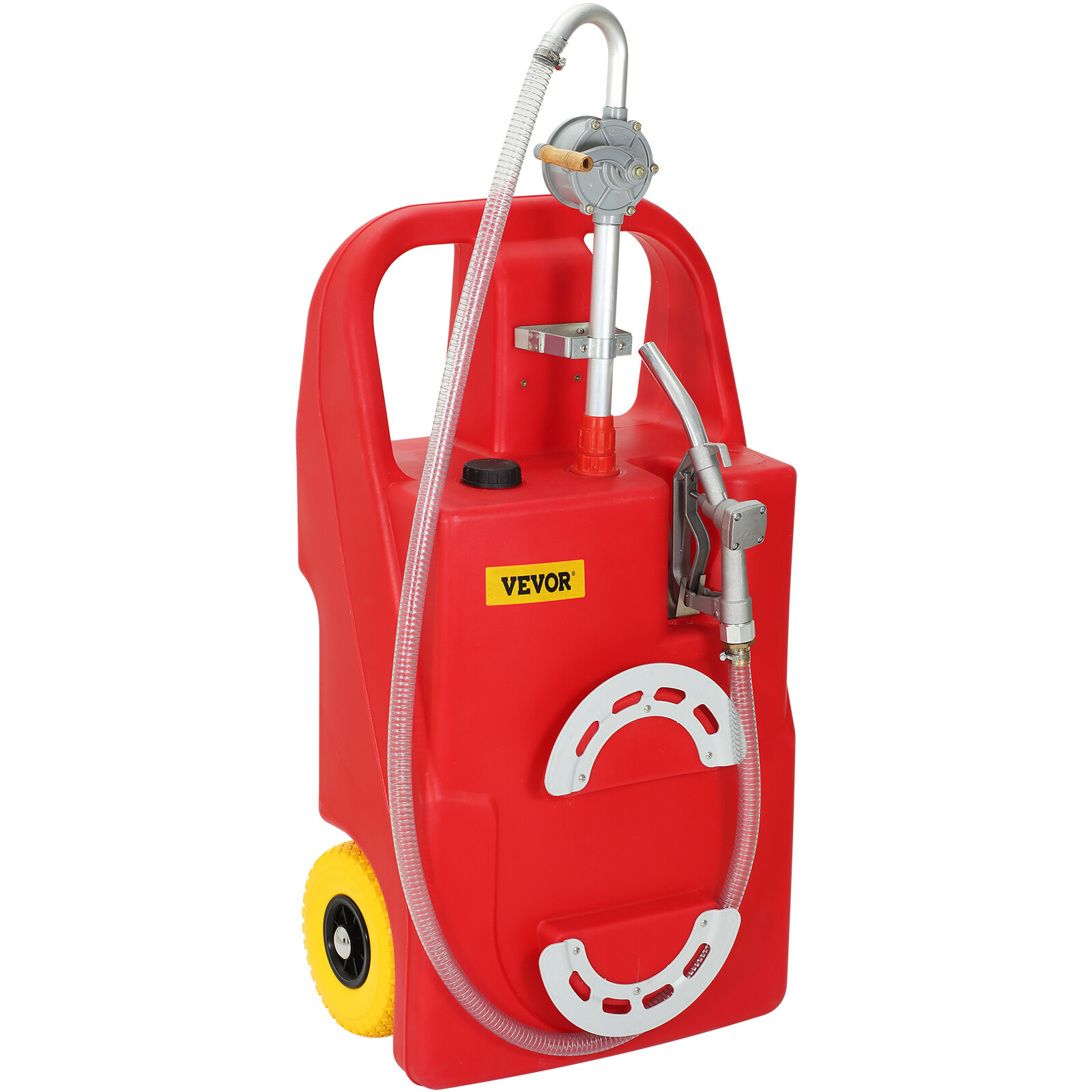 VEVOR Fuel Caddy 32 Gallon Portable Diesel Tank On-Wheels w/Manuel Pump 13'  Hose | eBay