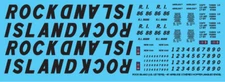 N Scale - Rock Island 40ft Airslide Cv Hopper Large Letters Decals
