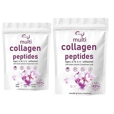 Multi Collagen Peptides Powder-Hydrolyzed Protein Peptides Type l,l,ll,v,X US