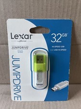 Lexar JumpDrive S50 32GB USB Memory Flash Drive Green New Factory Sealed
