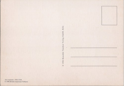 Lucky Strike Cigarettes Advertising Postcard BS22 - Picture 2 of 2