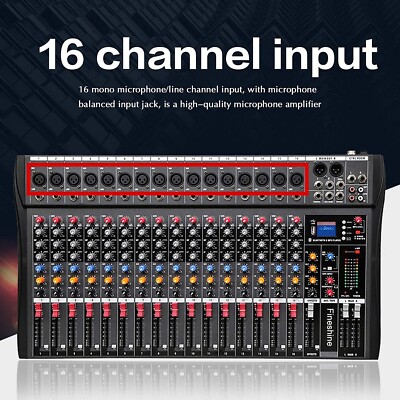 Fineshine 12 Channel Audio Mixer Sound Mixing Console with