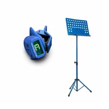 Zoundhouse Beginner Bundle 22: Orchestra Stand + Clip-On Tuner / Blue