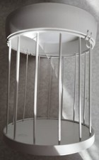 Décoration Cage Blanche Oiseaux de petites tailles pour Plantes ou autres