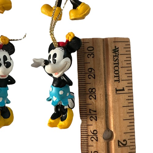 Disney Mickey Mouse Christmas Ornaments Figurines Party Favors Set Of 9 - Picture 4 of 9