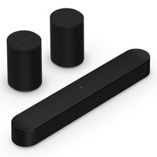 Sonos Beam (gen 2) Soundbar And Pair Of Era 100 Wireless Smart Speakers