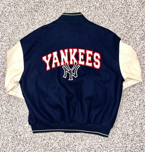 Vintage New York Yankees MLB Varsity Wool Jacket Mens Size XL - Picture 2 of 23