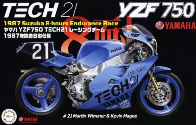 Fujimi Bike-9 1/12 Scale Model Kit Tech21 Yamaha YZF750 '87 M