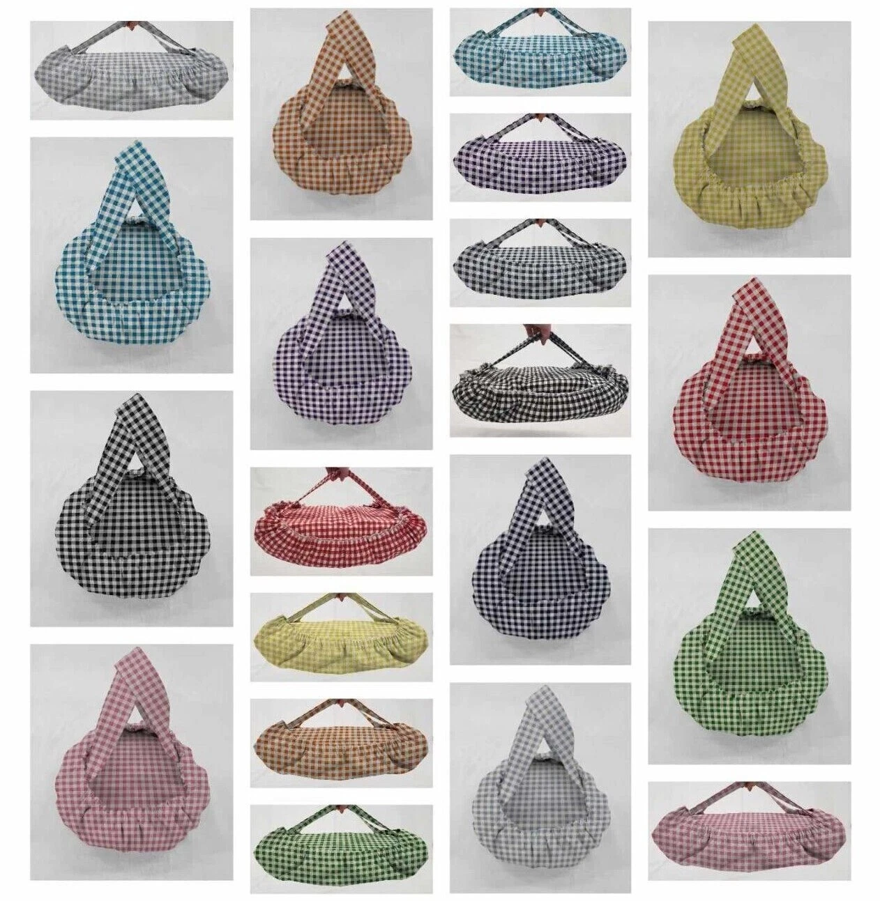 Checked Gingham Casserole Baking Pan or Pie Plate Cozy and Carrier