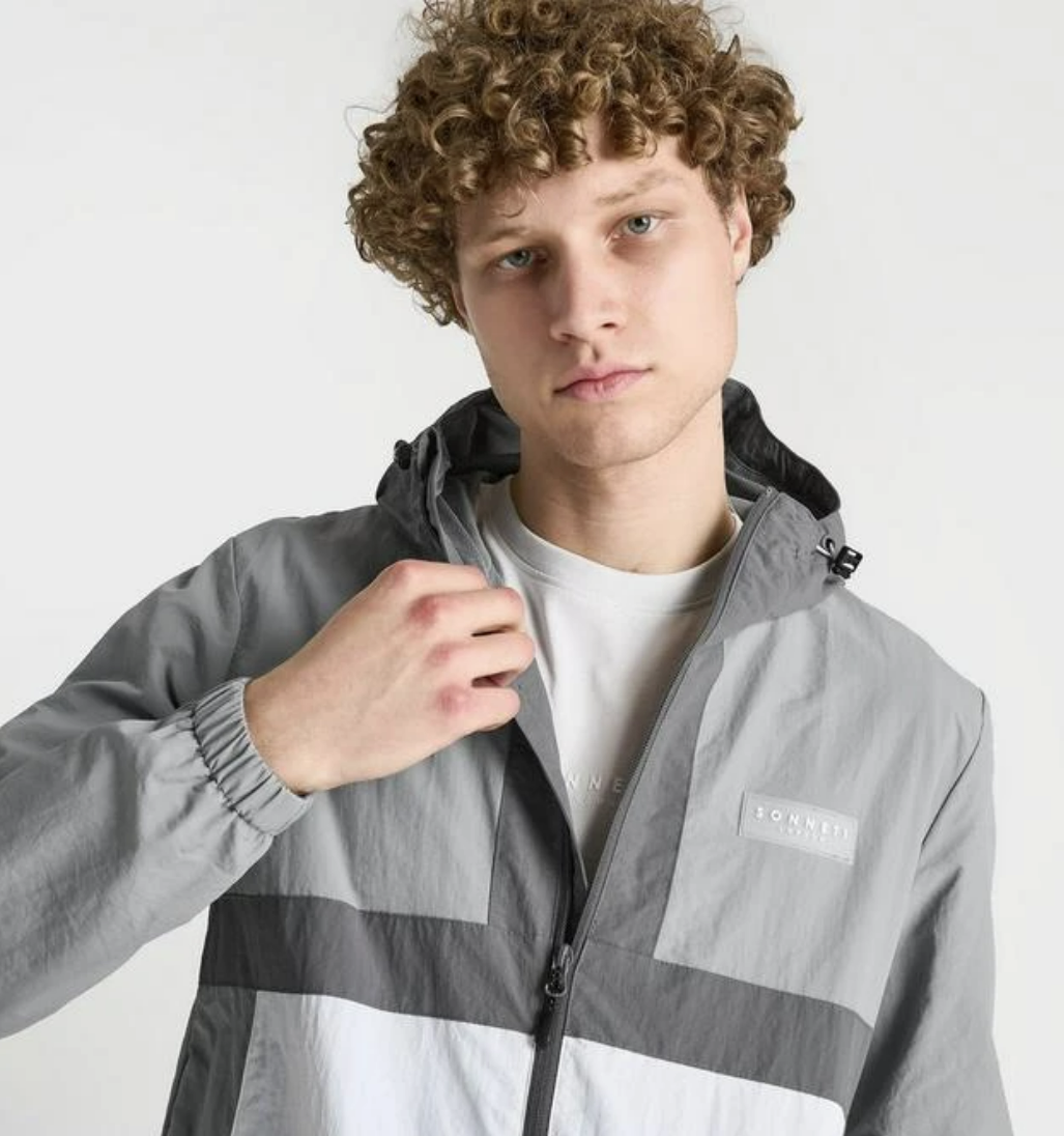 Sonneti Taron Full-Zip Jacket Men's Medium Gray SNTTM13228 Sonneti Taron Full-Zip Jacket Men's Medium Gray SNTTM13228