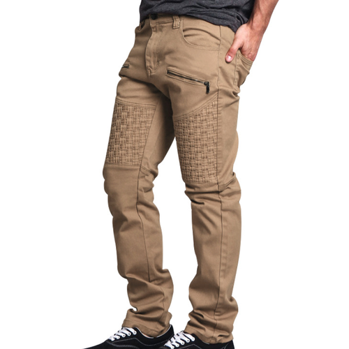 Pantalones cargo para hombre de cuero PU pantalones de retazos finos rectos pantalones deportivos de verano - Imagen 17 de 27