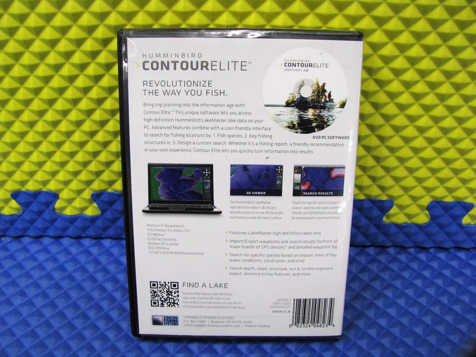 Humminbird Contour Elite CEGL3 DVD PC Software Great Lakes v3.0 600016-3 - Image 2 of 4