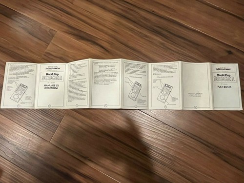Intellivision BRAND NEW Manual : World Cup Soccer - Picture 3 of 3