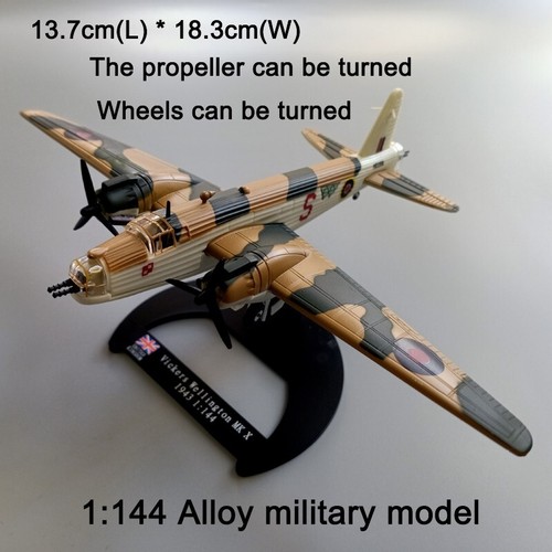 Avión bombardero Vickers Wellington MK X modelo militar fundido a presión de ... - Imagen 2 de 12