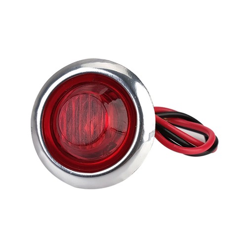 10*Amber+10*Red 3/4" Round LED Side Marker Bullet Light For Truck Trailer RV 12V - Picture 6 of 12