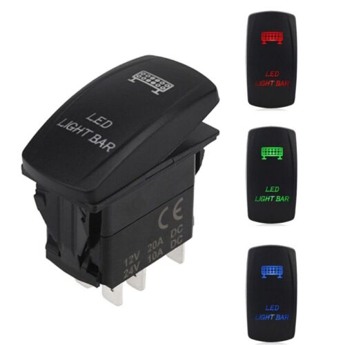 5 Pins LED Light Control Rocker Switch for ATV UTV ARB Carling Truck Boat Marine - Picture 23 of 31