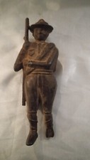 ANTIQUE WWI ERA 1919 CAST IRON TOY SOLDIER 6"