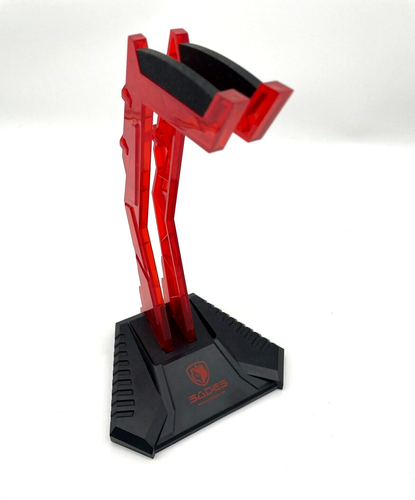 Gaming Headset Cradle Headphone Display DJ Headset Holder Stand Bracket Red NEW - Picture 8 of 12