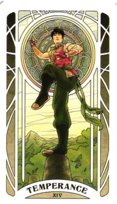SHANG CHI TEMPERANCE 2023 Marvel Tarot Card By Lily McDonnell