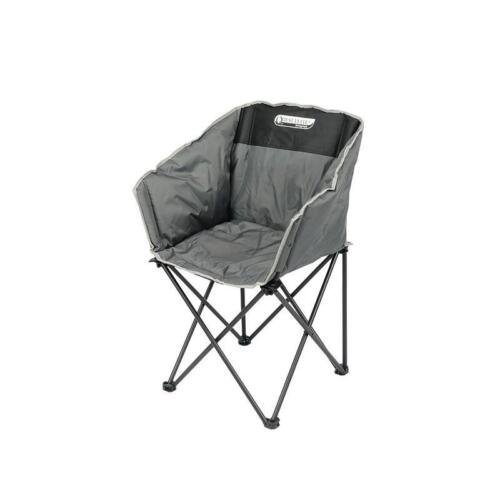 Quest Autograph Kent Chair In Black and Grey Camping Caravan Motorhome F3025-BL - Picture 5 of 12