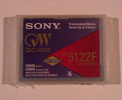 Sony QW QIC-WIDE - QW5122F Mini Data Cartridge - 200MB