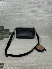 Coach Bag Holden Gunmetal Charcoal Black Signature Canvas Detachable Crossbody