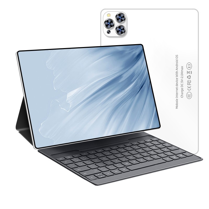 Tableta blanca Android 14 con 16GB de RAM, 256GB de almacenamiento, batería de 8800mAh, WiFi y Bluetooth, imagen 4