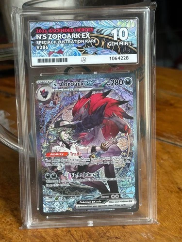 N’s Zoroark 286/217 ex SIR Ascended Heroes ACE 10 (PERFECT SUBGRADES)