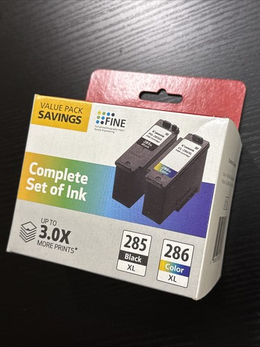 Canon 285 XL / 286 XL Black /Tri-Color High Yield Ink Cartridges - 2 Pack - 第 2/8 張圖片