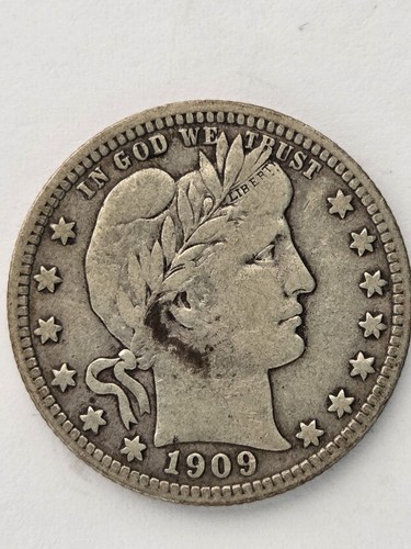 1909-D United States, Barber Head, Quarter Dollar (#2)