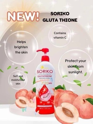 soriko glutathione lotion ingredients Soriko Glutathione Whitening Lotion Bright Up Glow X10 500ml Spf 50