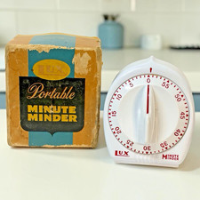 Vintage LUX Minute Minder Kitchen Timer 60 Mi...