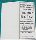 1967 Spokane Portland & Seattle Railway Employee SP&S Railroad Washington Oregon — photo 1