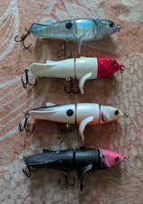 non brand 4-Pack Jointed Glide Baits - S-Curve Swimbaits (New)