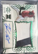 2021 Leaf Trinity - Patch Autographs Dylan Smith #PA-DS1 Green /75 (AU, MEM, RC)