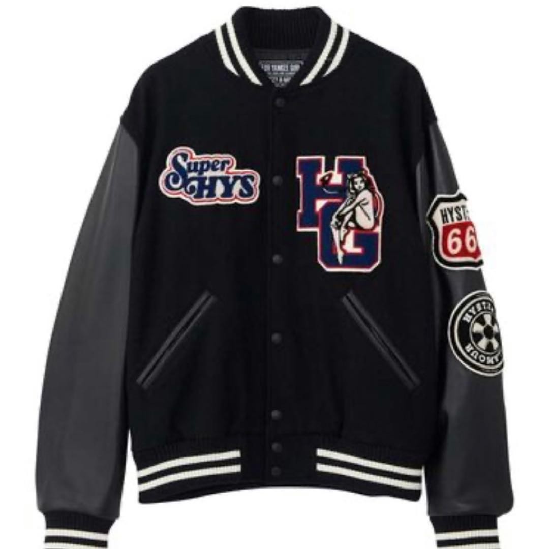 Hysteric Glamor 2023Aw Varsity Jacket M Motor City No.sj1356